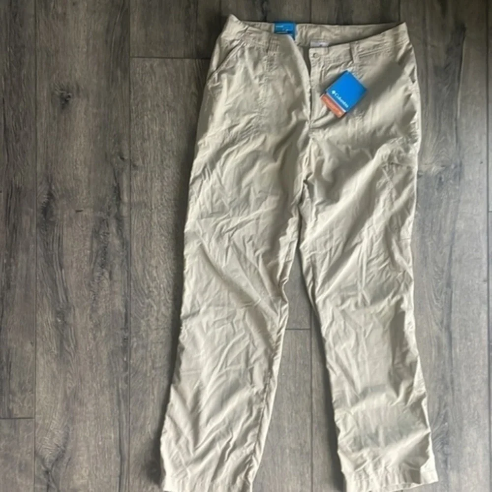 NWT Columbia pants tan PFG Omni shade size 12, regular
